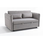 55 petits canapés causeuse en velours avec 2 coussins et dossier inclinable - 2 places