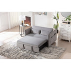 55 petits canapés causeuse en velours avec 2 coussins et dossier inclinable - 2 places