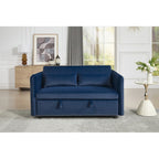 55 petits canapés causeuse en velours avec 2 coussins et dossier inclinable - 2 places