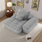 Canapé 2 places en mousse 56,7 avec 2 coussins pour salon et chambre