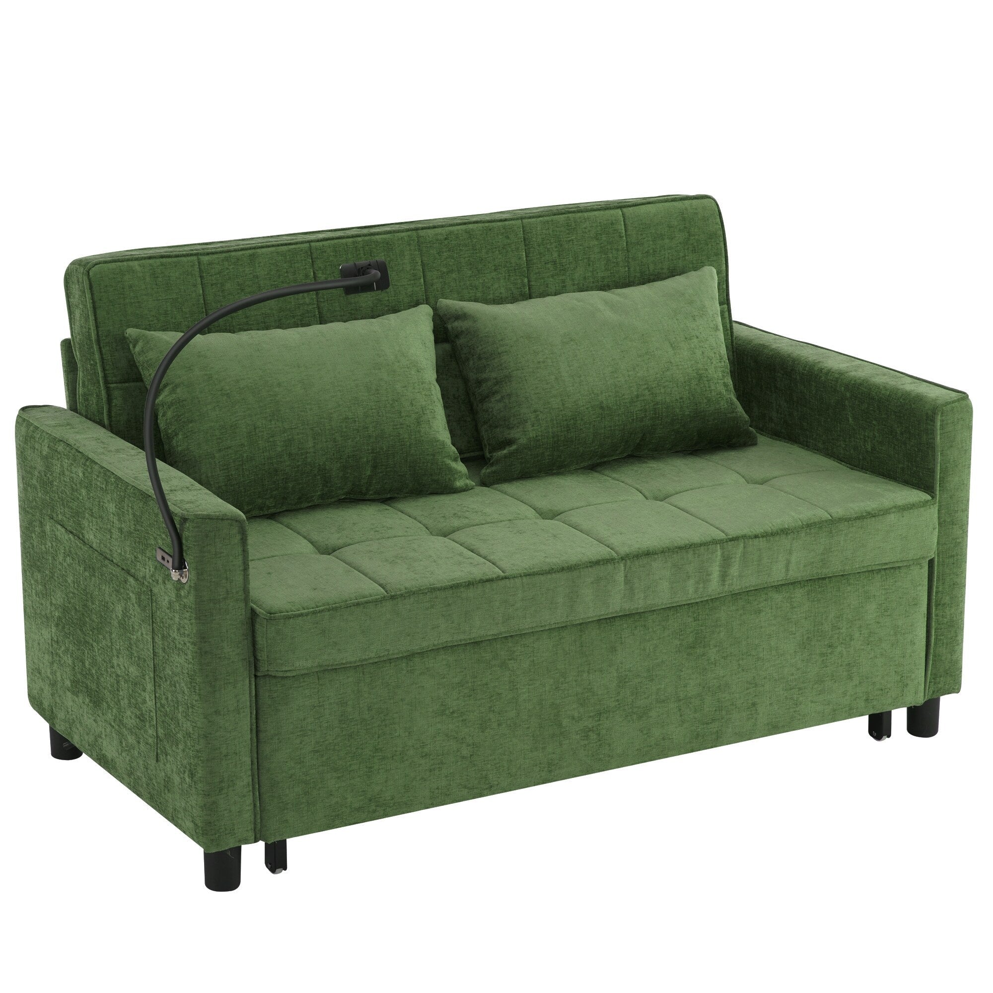 Canapé-lit gigogne en chenille de 56,9 W avec ports USB