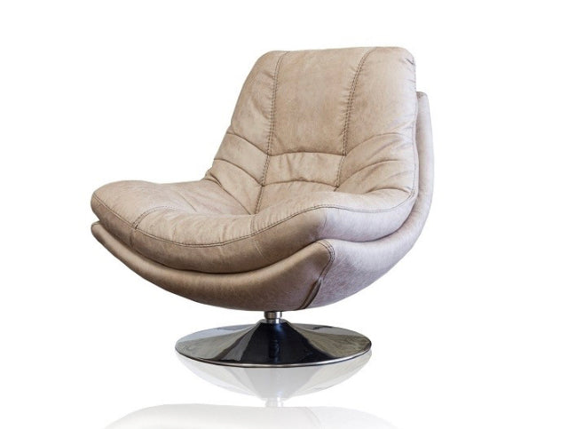 Chaise pivotante Axis en gris clair