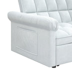 Canapé-lit 2 places en mousse de 56 pouces avec lit gigogne et dossier réglable