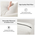 Canapé 2 places rembourré style Mid-Century 56 pour salon, chambre et appartement, design compact