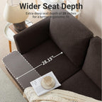 Canapé 2 places rembourré style Mid-Century 56 pour salon, chambre et appartement, design compact