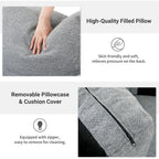 Canapé 2 places rembourré style Mid-Century 56 pour salon, chambre et appartement, design compact