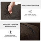 Canapé 2 places rembourré style Mid-Century 56 pour salon, chambre et appartement, design compact