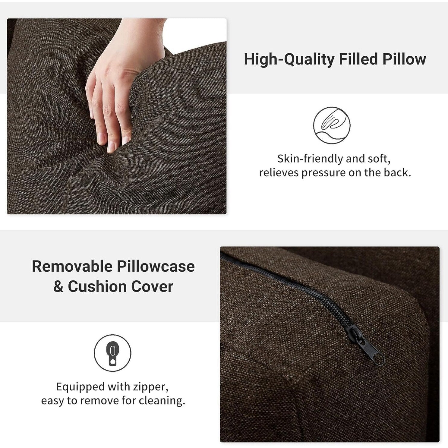 Canapé 2 places rembourré style Mid-Century 56 pour salon, chambre et appartement, design compact