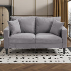 Canapé causeuse en velours côtelé 57,9 avec cadre en bois, éponge haute résilience et design compact