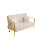 Canapé en polaire beige Teddy - 29,92 x 59,00 x 31,89