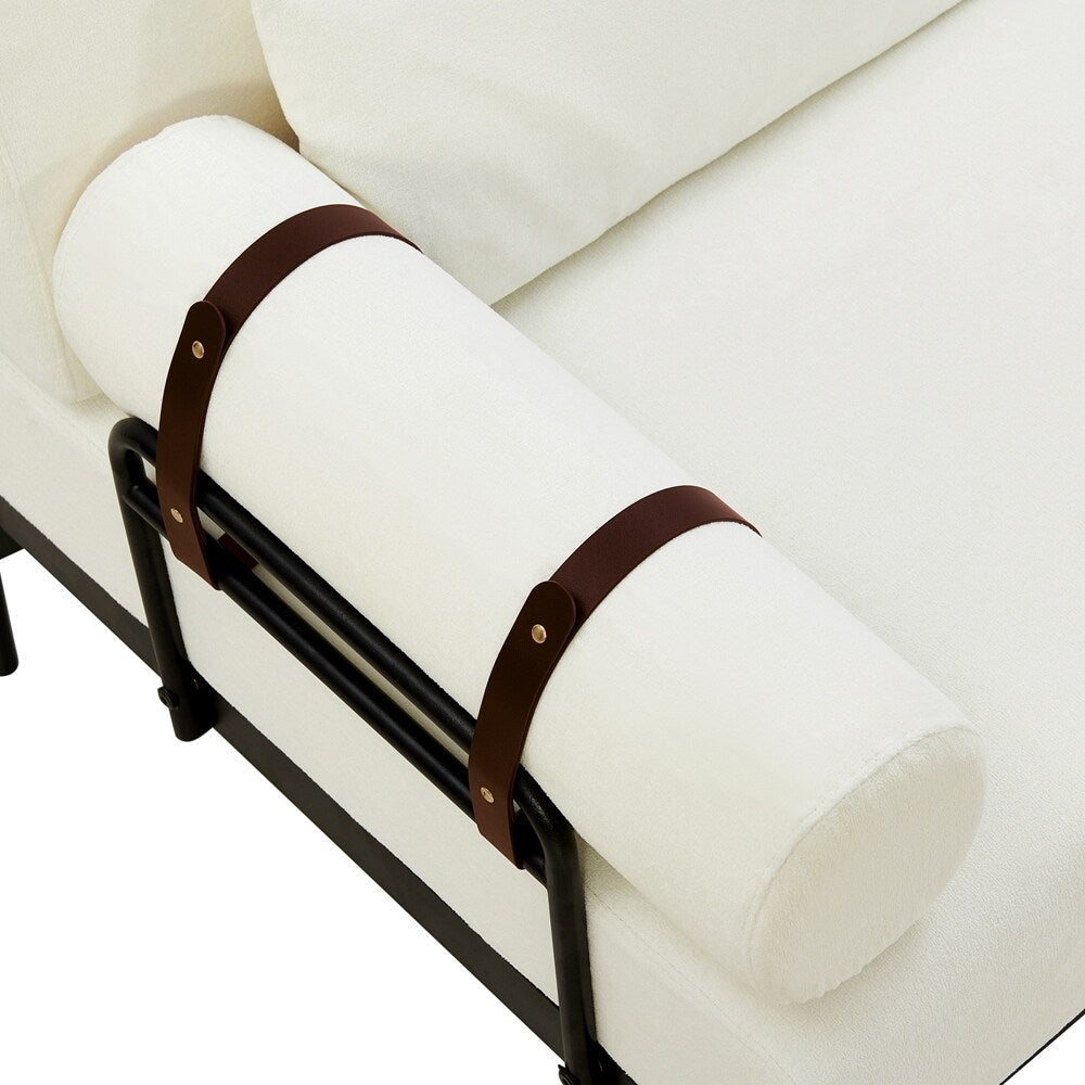 Canapé-lit 2 places de 59 pouces avec ports USB flexibles