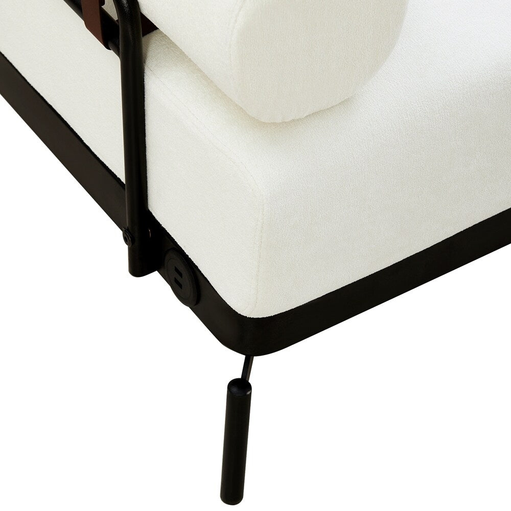 Canapé-lit 2 places de 59 pouces avec ports USB flexibles