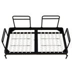 Canapé 2 places moderne de 59 pouces avec ports USB flexibles et accoudoirs cylindriques