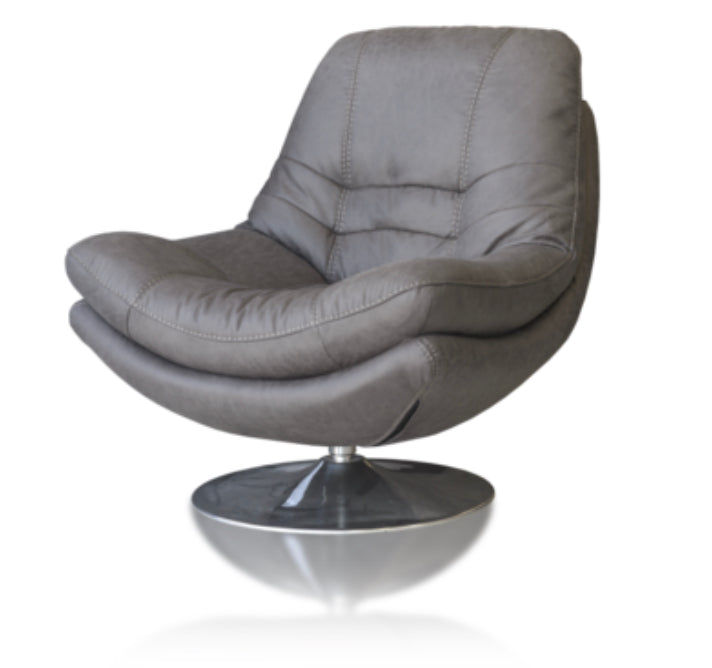 Chaise pivotante Axis en gris foncé