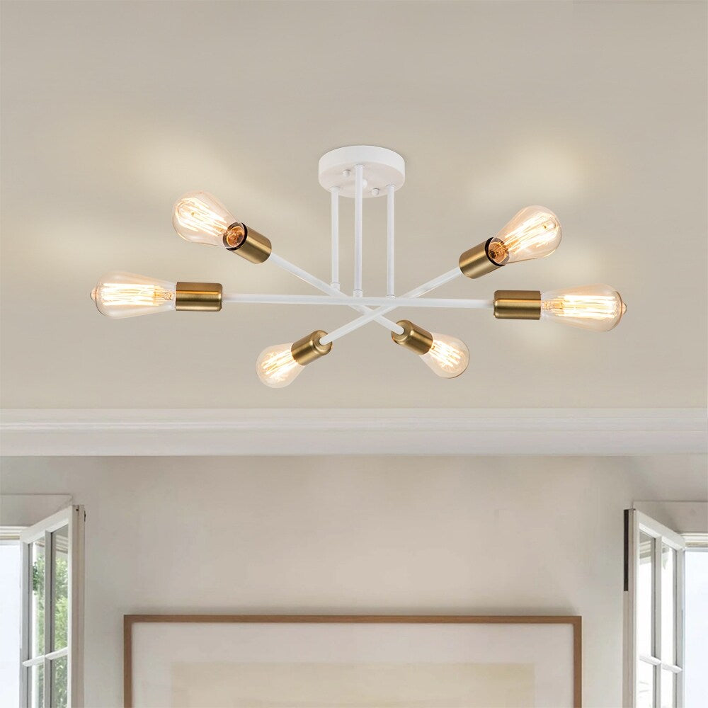 Plafonnier semi-encastré moderne en métal Sputnik de 60 cm (23,62 po)
