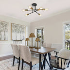 Plafonnier semi-encastré moderne en métal Sputnik de 60 cm (23,62 po)