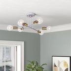 Plafonnier semi-encastré moderne en métal Sputnik de 60 cm (23,62 po)