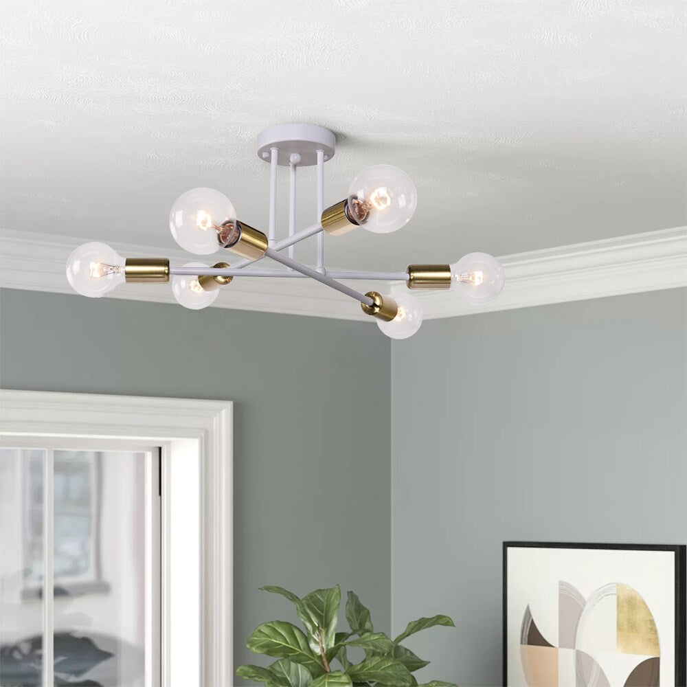 Plafonnier semi-encastré moderne en métal Sputnik de 60 cm (23,62 po)