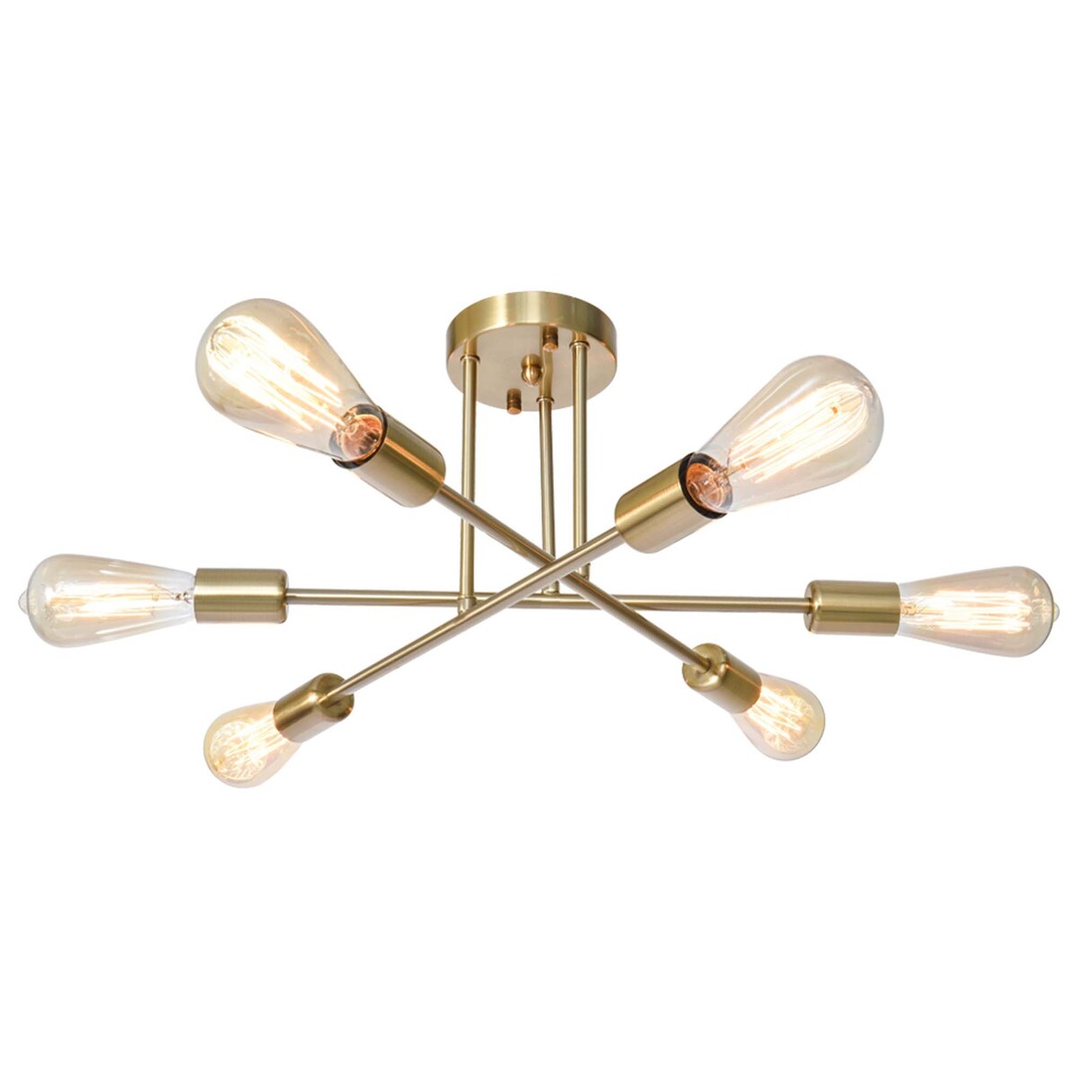 Plafonnier semi-encastré moderne en métal Sputnik de 60 cm (23,62 po)