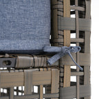 Ensemble de sièges d'extérieur sectionnels pour 6 personnes avec foyer