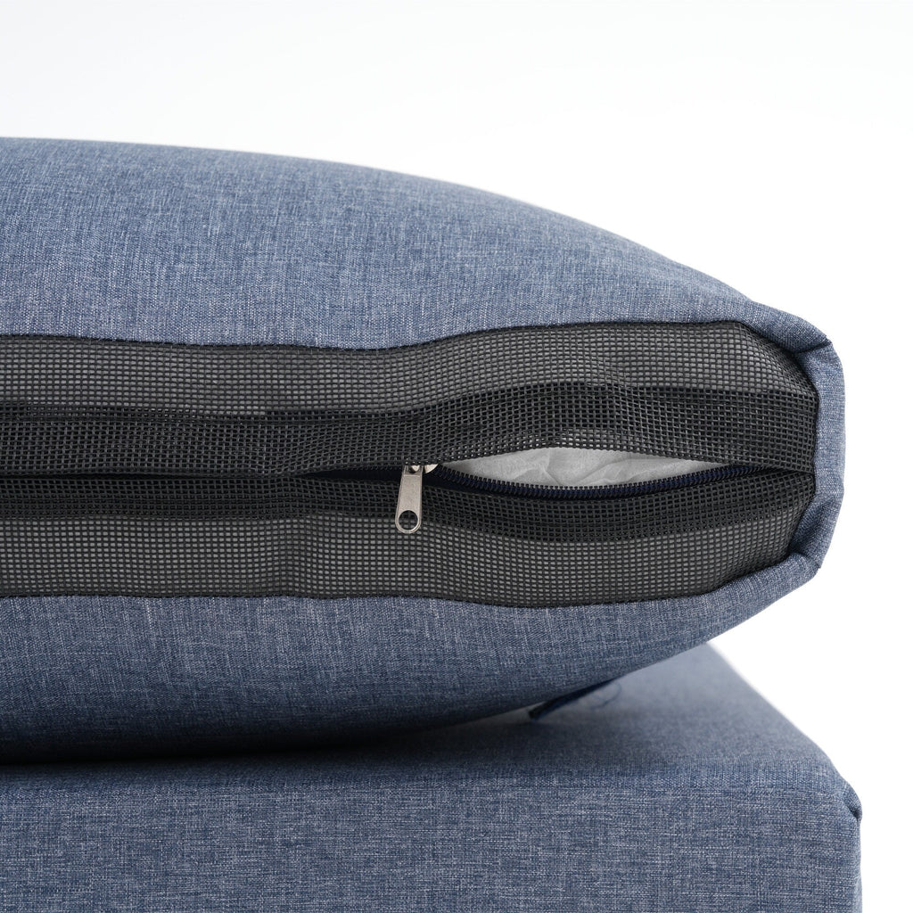 Ensemble de sièges d'extérieur sectionnels pour 6 personnes avec foyer