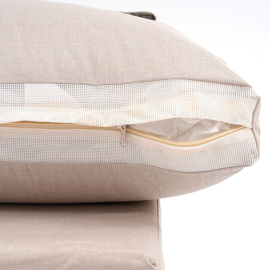 Ensemble de sièges d'extérieur sectionnels pour 6 personnes avec foyer