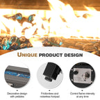 Ensemble de sièges d'extérieur sectionnels pour 6 personnes avec foyer