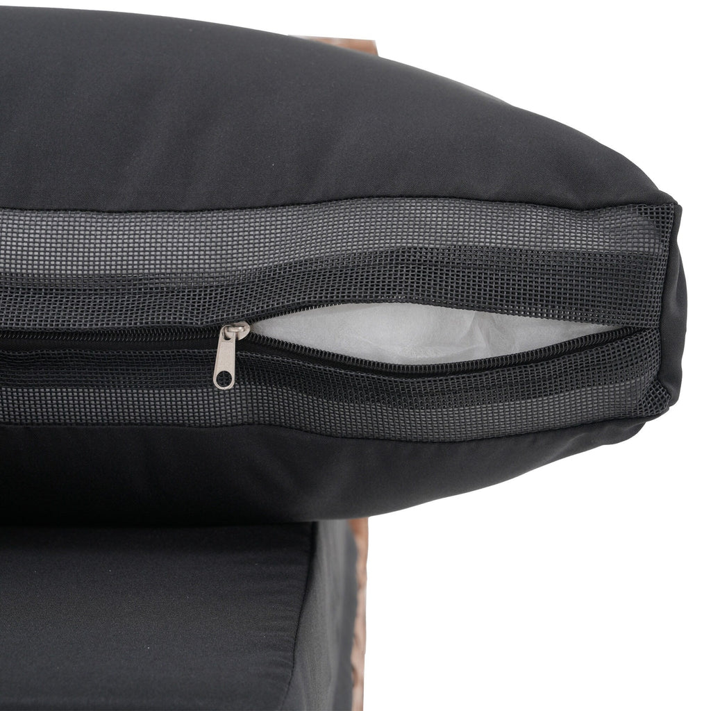 Ensemble de sièges d'extérieur sectionnels pour 6 personnes avec foyer