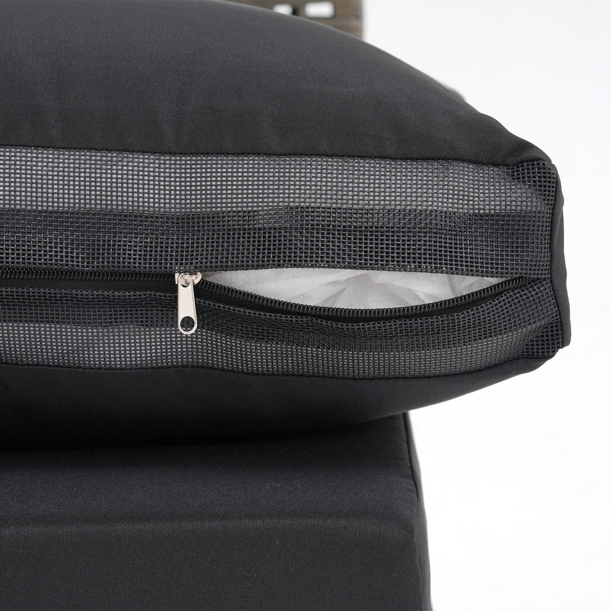 Ensemble de sièges d'extérieur sectionnels pour 6 personnes avec foyer