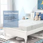 Matelas en mousse à mémoire de forme de 10 pouces, fermeté moyenne, avec housse en bambou, certifié CertiPUR-US