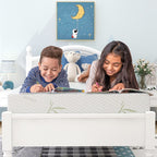Matelas en mousse à mémoire de forme de 10 pouces, fermeté moyenne, avec housse en bambou, certifié CertiPUR-US