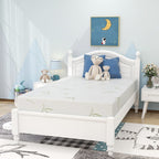 Matelas en mousse à mémoire de forme de 10 pouces, fermeté moyenne, avec housse en bambou, certifié CertiPUR-US