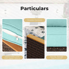 Ensemble de 6 à 11 canapés d'extérieur en osier, style demi-lune, avec grand salon de jardin et table pour foyer