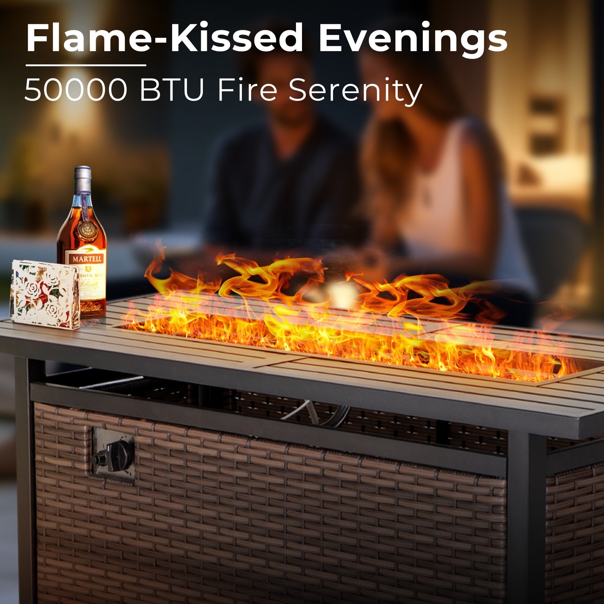 Ensemble de 6 à 11 canapés d'extérieur en osier, style demi-lune, avec grand salon de jardin et table pour foyer