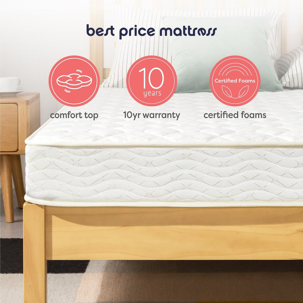 Matelas à ressorts de 6 pouces à plateau serré de Crown Comfort