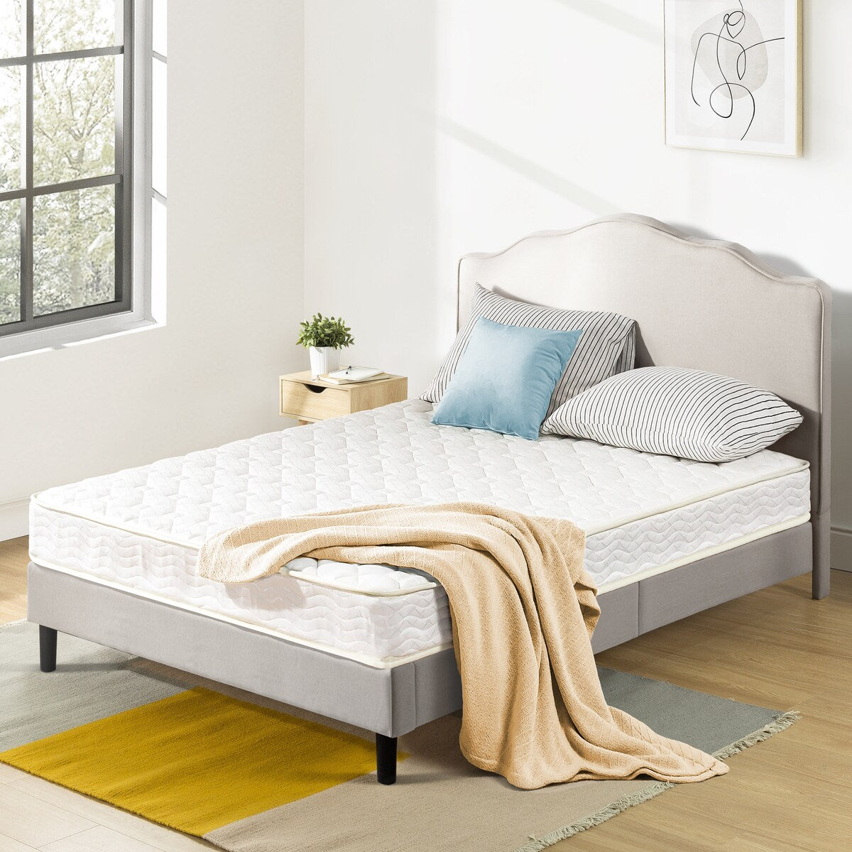 Matelas à ressorts de 6 pouces à plateau serré de Crown Comfort