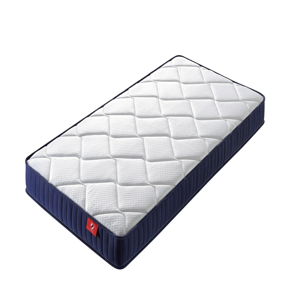 Matelas double 6 pouces, matelas hybride mousse et ressorts, livré dans une boîte, moyennement moelleux, certifié Certipur-US