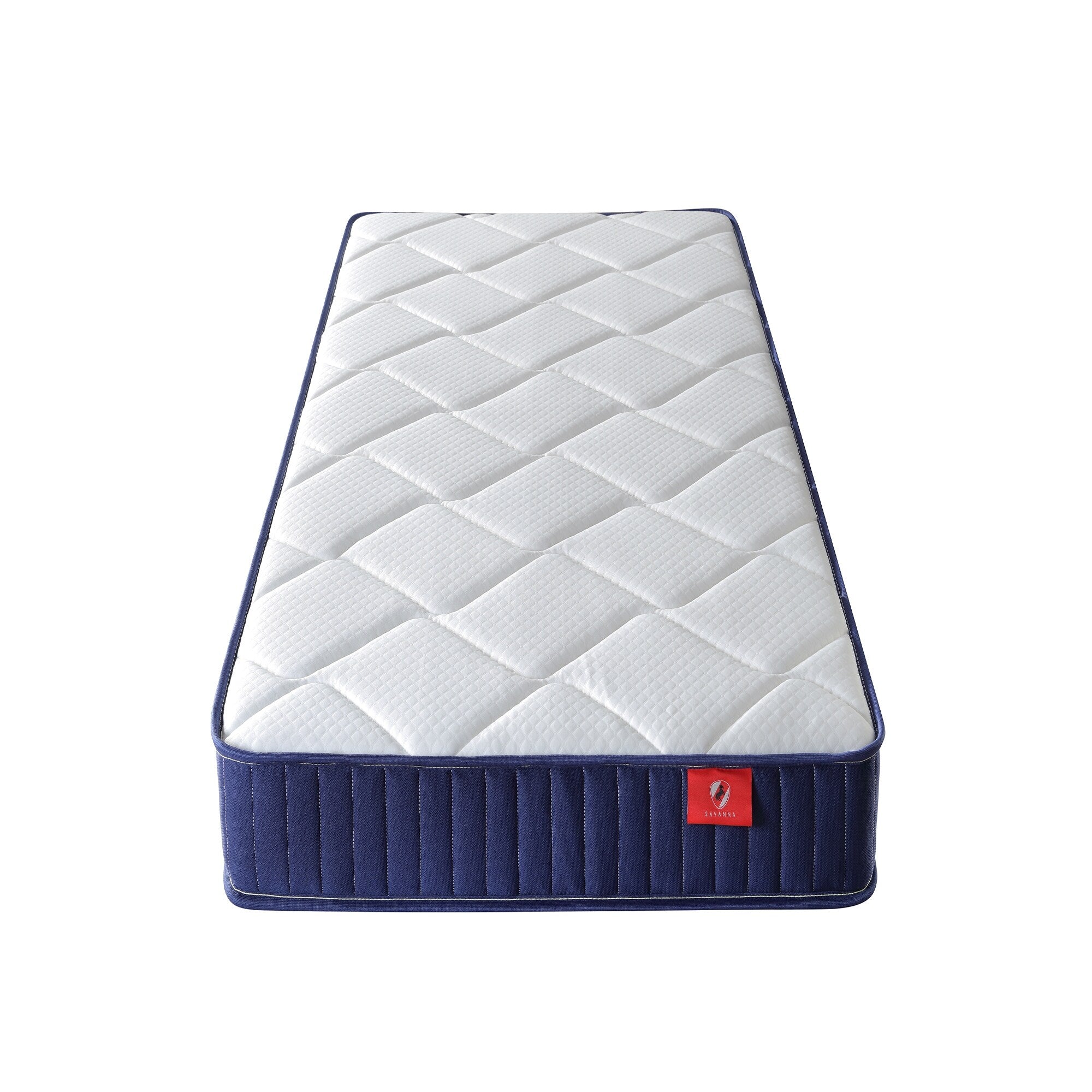 Matelas double 6 pouces, matelas hybride mousse et ressorts, livré dans une boîte, moyennement moelleux, certifié Certipur-US