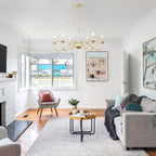 Lustre rustique à 6 bougies, lustre traditionnel, plafonnier en métal pour salle à manger, salon, chambre à coucher, cuisine