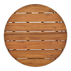 Ensemble de canapés d'extérieur sectionnels 6 pièces avec tables basses rondes gigognes et canapé d'assise avec coussins