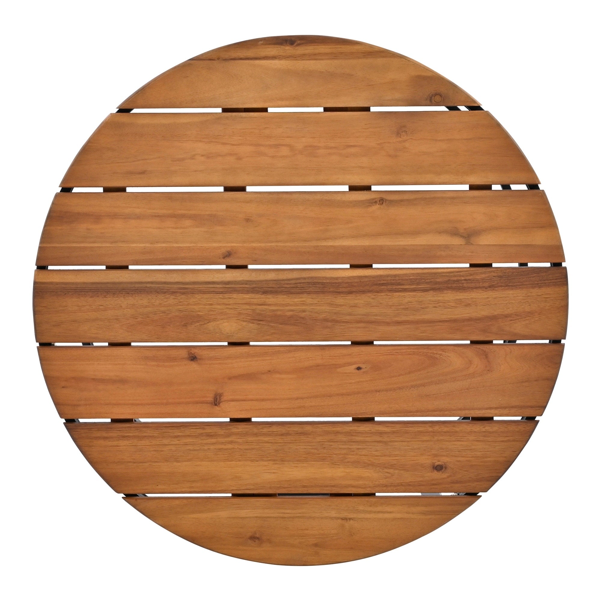 Ensemble de canapés d'extérieur sectionnels 6 pièces avec tables basses rondes gigognes et canapé d'assise avec coussins