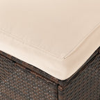 Ensemble de conversation extérieur en osier de 6 pièces pour patio