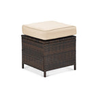 Ensemble de conversation extérieur en osier de 6 pièces pour patio