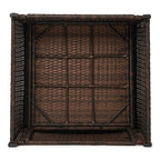 Ensemble de conversation extérieur en osier de 6 pièces pour patio