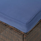 Ensemble de conversation extérieur en osier de 6 pièces pour patio