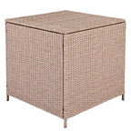 Ensemble de canapés de patio en rotin PE 6 pièces avec rangement et sièges réglables