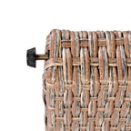 Ensemble de canapés de patio en rotin PE 6 pièces avec rangement et sièges réglables