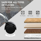 Fauteuil de bureau inclinable avec massage par vibrations à 6 points, revêtement en cuir synthétique, avec chauffage lombaire et repose-pieds