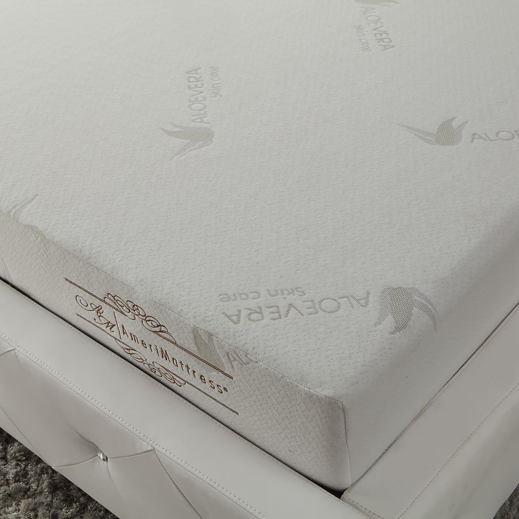 Matelas en mousse à mémoire de forme infusé d'aloe vera de 6 po