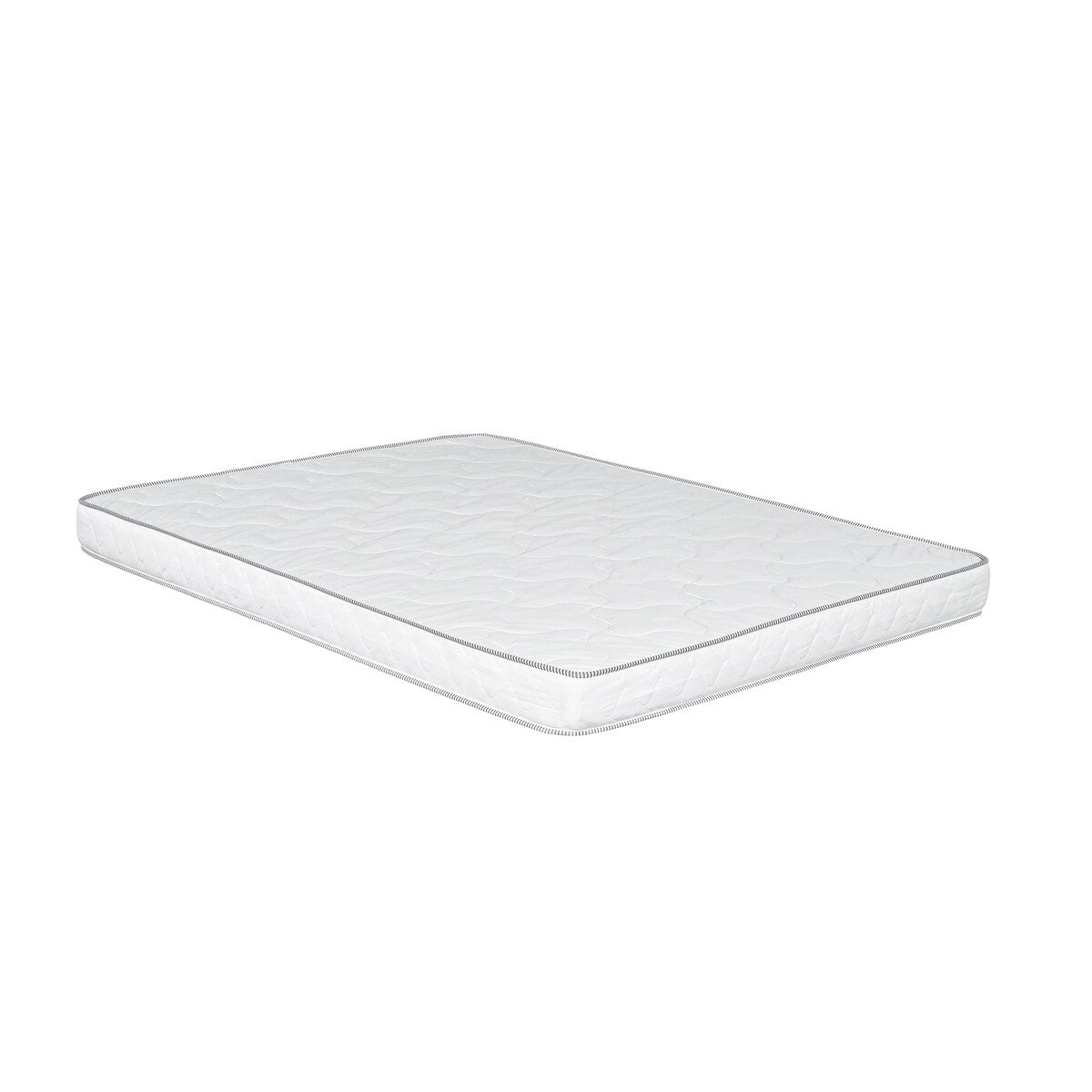 Matelas en mousse ferme réversible de 6 po dans une boîte, matelas simple en mousse haute densité, blanc